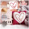 16 Pieces Heart Stencils for Crafts Reusable Mixed Media Geometric Stencils for Painting on Canvas Scrapbook Paper Fabric Pillows Card Making (16 Heart) view 3