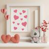 16 Pieces Heart Stencils for Crafts Reusable Mixed Media Geometric Stencils for Painting on Canvas Scrapbook Paper Fabric Pillows Card Making (16 Heart) view 4