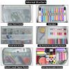 Large Sewing Basket - Double-Layer Organizer Box for Supplies Storage, Kit for Thread, Needles, Pins, Buttons (Bag Only) view 4