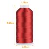 Simthread Rayon Embroidery Thread 5500 Yards, 40wt 100% Rayon Viscose for Commercial and Domestic Machines - Red 1147 view 2