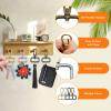 16pcs Lobster Claw Swivel Clasps 1 Metal D Ring Snap Hooks Trigger D Rings Purse Hardware Push Gate Snap Hooks Trigger Clips for Purse Keychain Strap Making(4 Colors, 2.5cm Inside Diameter) view 2