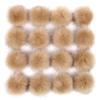 16 Pcs Faux Fur Fluffy Pom Poms Balls DIY Faux Soft Pom Pom with Elastic Loop for Hats Keychains Scarves Gloves Bags Accessories view 1