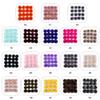 16 Pcs Faux Fur Fluffy Pom Poms Balls DIY Faux Soft Pom Pom with Elastic Loop for Hats Keychains Scarves Gloves Bags Accessories view 3