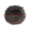 16 Pcs Faux Fur Fluffy Pom Poms Balls DIY Faux Soft Pom Pom with Elastic Loop for Hats Keychains Scarves Gloves Bags Accessories view 4