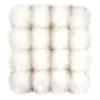 NineTribe Basics 16 Pcs Faux Fur Fluffy Pom Poms Balls DIY Faux Soft Pom Pom with Elastic Loop for Hats Keychains Scarves Gloves Bags Accessories, White view 1