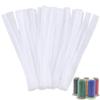 GORGECRAFT 100Pcs Sewing Thread Net Cosmetic Brush Protective Nets Mesh Spool Saver Huggers for Different Sizes of Sewing Quilting Winding Embroidery Machines White 9.84x0.79inch view 1