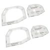 HERCHR Bowl Cozy Template Cutting Ruler Set,2Pcs 6inch Bowl Cozy Pattern Template,Acrylic Bowl Cozy Pattern Template Sewing Quilting Bowl Wrap DIY Kitchen Art Craft view 1
