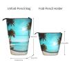 YQxwJL Palm Trees And Clear Sea Print Telescopic Pencil Pouch Bag Pop Up Pencil Case Stand Up Pen Holder Cute Pen Bag For Adult view 4