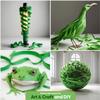 Captain Decor 4 Crepe Paper Streamers Rolls, 328ft Pack of Unique 4 Green Streamers for Party Decorations, Birthday and Wedding Decoration (1.8 inch x 82 ft/Roll) view 4