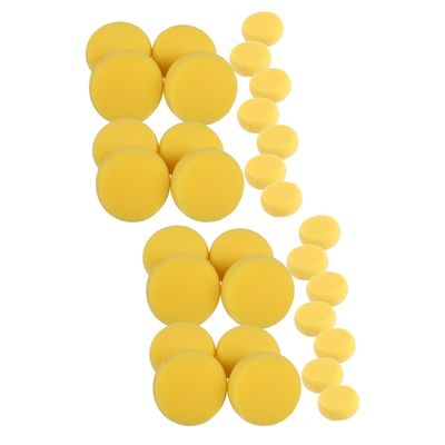 TEHAUX 30pcs Multipurpose Round Painting Sponges for Boys and Girls Lightweight Watercolor Sponges for -up for Boy Girl Art Projects and Crafts