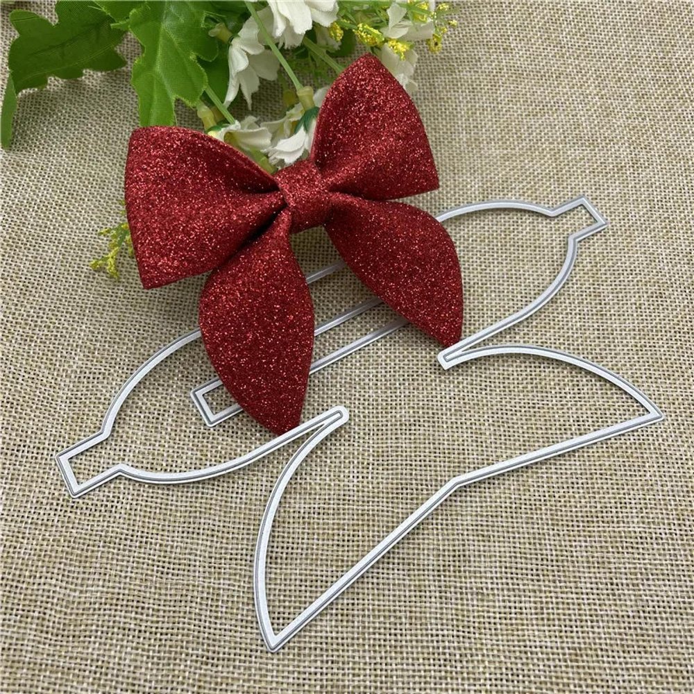 Cutting Dies for Crafts,18.2x9cm Bowknot Background Metal Cutting Dies Stencils for Scrapbooking Decorative Embossing Handcraft Template