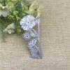 Cutting Dies for Crafts,3.9x9cm Flower Plant Border Metal Cutting Dies Stencil for Scrapbooking Photo Album Embossing Paper Cards Crafts view 2