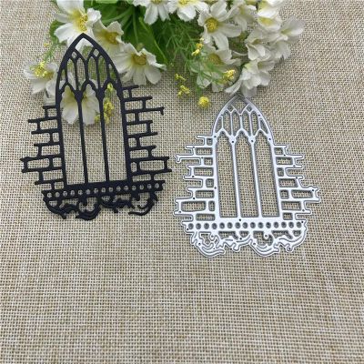 Cutting Dies for Crafts,7.9x9.9cm Window Frames Background Metal Cutting Dies Stencils for Scrapbooking Decorative Embossing Handcraft Template