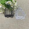 Cutting Dies for Crafts,7.9x9.9cm Window Frames Background Metal Cutting Dies Stencils for Scrapbooking Decorative Embossing Handcraft Template view 3