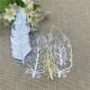 Cutting Dies for Crafts,13.7x11.2cm Feather Metal Cutting Dies Stencils for Scrapbooking Decorative Embossing Handcraft Template view 4