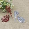 JIAPAILAIYUN Cutting Dies for Crafts,8.5x7.5cm High Heels Lace Metal Dies Scrapbooking Metal Cutting Dies Craft Stamps Embossing Card Making Stencil Frame view 1