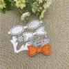 Cutting Dies for Crafts,8x10.9cm Christmas Bow Lace Card Metal Cutting Dies Stencils for Scrapbooking Decorative Embossing Handcraft Template view 1