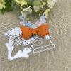 Cutting Dies for Crafts,8x10.9cm Christmas Bow Lace Card Metal Cutting Dies Stencils for Scrapbooking Decorative Embossing Handcraft Template view 3