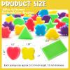 30Pcs Sponge Painting Shapes, Painting Craft Sponge with Different Shape, Colorful Paint Sponges for Kids Early Learning Finger Paint Brushes Foam Art Drawing Tools view 2
