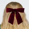 Burgundy Velvet Ribbon 1.5'' 25 Yards for Christmas Tree, Gift Wrapping, Flower Bouquet, Wreath Decorations, Bow Making view 2
