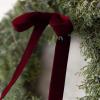 Burgundy Velvet Ribbon 1.5'' 25 Yards for Christmas Tree, Gift Wrapping, Flower Bouquet, Wreath Decorations, Bow Making view 3