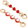 2Pcs Bag Extender Chain Heart Moon Purse Strap Extenders for Handbags Purse Extender Chain Gold Chain Purse Strap Replacement Red Purse Accessories Bag Charms for Handbags Purse Making Supplies view 1