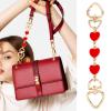 2Pcs Bag Extender Chain Heart Moon Purse Strap Extenders for Handbags Purse Extender Chain Gold Chain Purse Strap Replacement Red Purse Accessories Bag Charms for Handbags Purse Making Supplies view 2