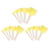 15PCS Round Painting Sponges Foam Brushes Painting Sponge Sticks Foam Stencil Daubers Sponge Wood Handle Sponge Painting Tools view 1