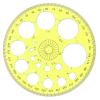 ZEYIYER Circle Template 360 Protractor Round Stencil, Plastic Circle Ruler for Drawing, Circle Stencil Measuring Tools for Building Formwork Office School Supplies, yellow, 583308_2_FXvtRLSKG view 1