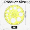 ZEYIYER Circle Template 360 Protractor Round Stencil, Plastic Circle Ruler for Drawing, Circle Stencil Measuring Tools for Building Formwork Office School Supplies, yellow, 583308_2_FXvtRLSKG view 2