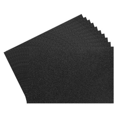 Rebower 15Pcs Foam Sheets Crafts Glitter Foam Arts Paper 12 x 8 x 5/64 Inch [for Crafts Project, Scrapbooking, DIY, Party Handicraft, Costumes]-30cm x 20cm x 2mm / Black
