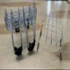 10 Pack of 12 inch Galvanized Wire Headstone Saddle for Rustproof Cemetery Gravestone Floral Display view 2