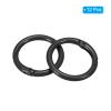 PATIKIL 12 Pcs 25mm/1" Black Zinc Alloy Spring Gate O Rings Snap Clip Trigger Keyrings Buckle for Purse Handbag view 3