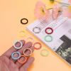 PATIKIL 12 Pcs 25mm/1" Black Zinc Alloy Spring Gate O Rings Snap Clip Trigger Keyrings Buckle for Purse Handbag view 4