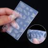 YOUNAFEN 3D Butterfly Embossing Nail Art Mold Silicone Combination Decorative Mold Nail Art Making Tool Silicone Carving Mould, 8.5x5.6cm, Clear view 3