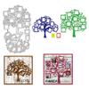 BENECREAT 2Pcs Photo Tree Cutting Dies, Family Tree Frame Stencils Decorative Embossing Stencils for Scrapbooking, Photo Album, Greeting Card Making7.4x4.2 view 1