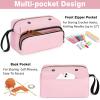IBFUN Crochet Yarn Knitting Bag 2 Pcs Yarn Storage Organizer Crocheting Bags for Beginners with Hand Wrist for Crochet Accessories Needles Hooks Knitting view 3