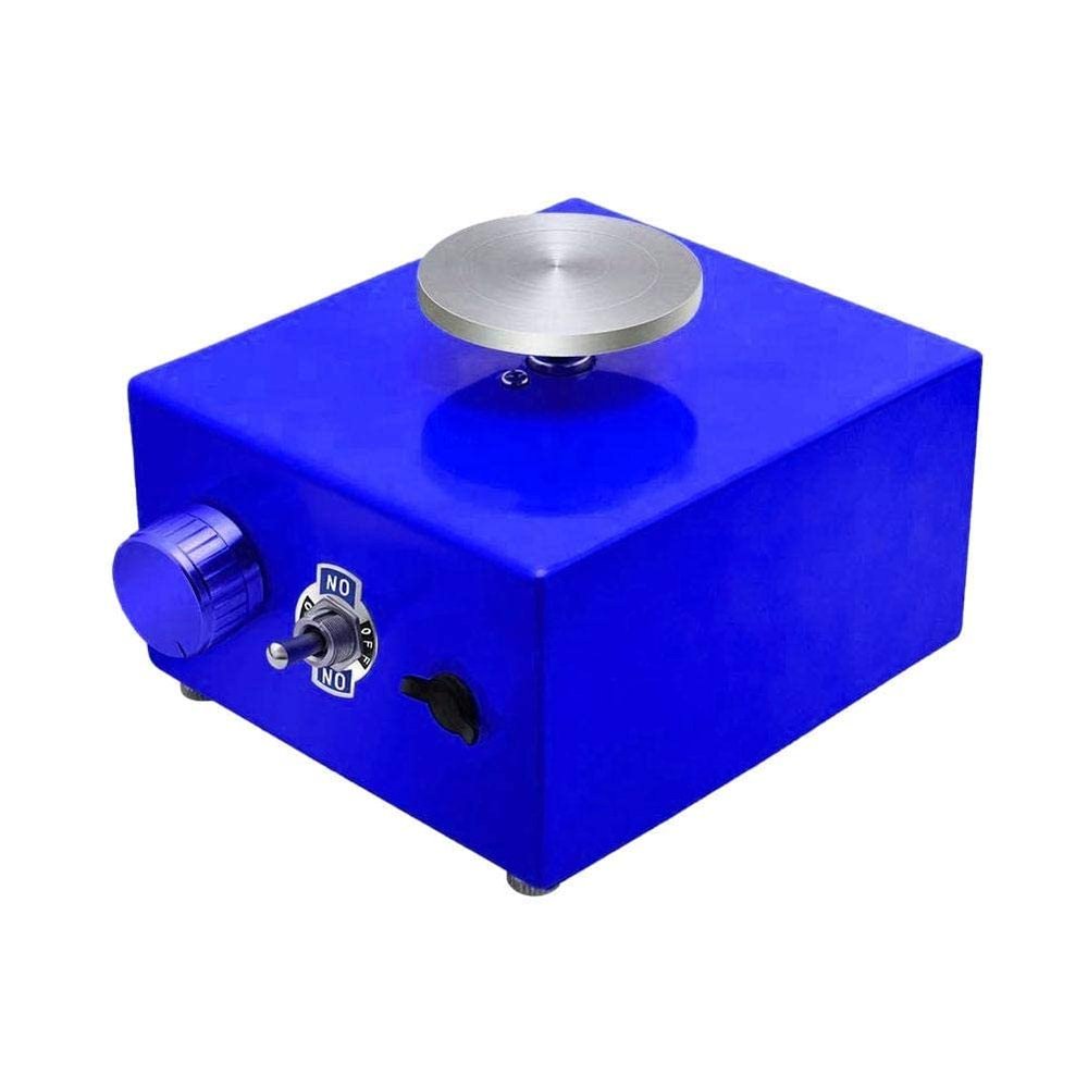 JOMRTS Mini Pottery Wheel Machine, Electric Pottery Wheel Forming Machine DIY Clay Tool with Tray for Ceramic Work Ceramics Clay Art Craft