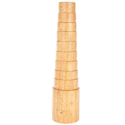 Sunicon Bracelet Mandrel, Round Wooden Step Bangle Mandrel Sizer Adjust Bangle Sizing Wire Wrapping Tool Jewelry Making Tools