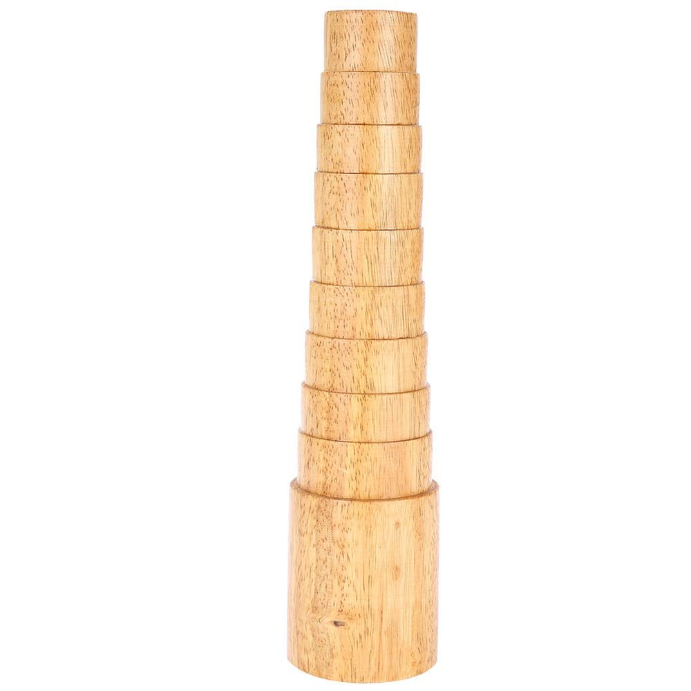 Sunicon Bracelet Mandrel, Round Wooden Step Bangle Mandrel Sizer Adjust Bangle Sizing Wire Wrapping Tool Jewelry Making Tools