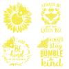 Sunflower Bee Self-Adhesive Silk Screen Printing Stencil Mesh Transfers for DIY Silk Screen Stencils view 3