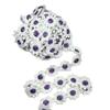 Lmlliang 5Yards 25mm Purple Daisy Flowe Decorating Lace Embroidered Trim Ribbons DIY Handmade Patchwork Ribbon Sewing Supplies Crafts view 1