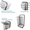 THEGA Mobile Paint Drying Rack - Artwork Storage Display Rack, Keep Artwork Protected While Drying, Space Saving Rack, Sturdy Paint Drying Rack with Lockable Wheels Art Organizer for Kids, 20 floors view 4
