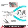 MeilsurY 3-Piece jewelry pliers set includes a 6-in-1 bail making looping pliers, nylon jaw pliers, and Wire Looping and Bending plier tools for crafting, beading, and repairing view 2