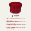 Choice Fabrics Supreme Solids - Jelly Roll (20 cuts) - Premium 100% Cotton Quilting Fabric (Scarlet) view 4
