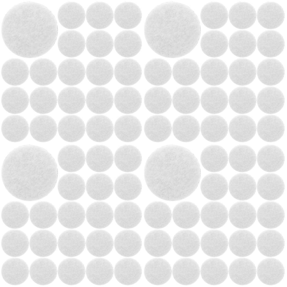 Lurrose 2000pcs DIY Adhesive Felt Circles Decorative Felt Stickers for Clothing and Craft Projects
