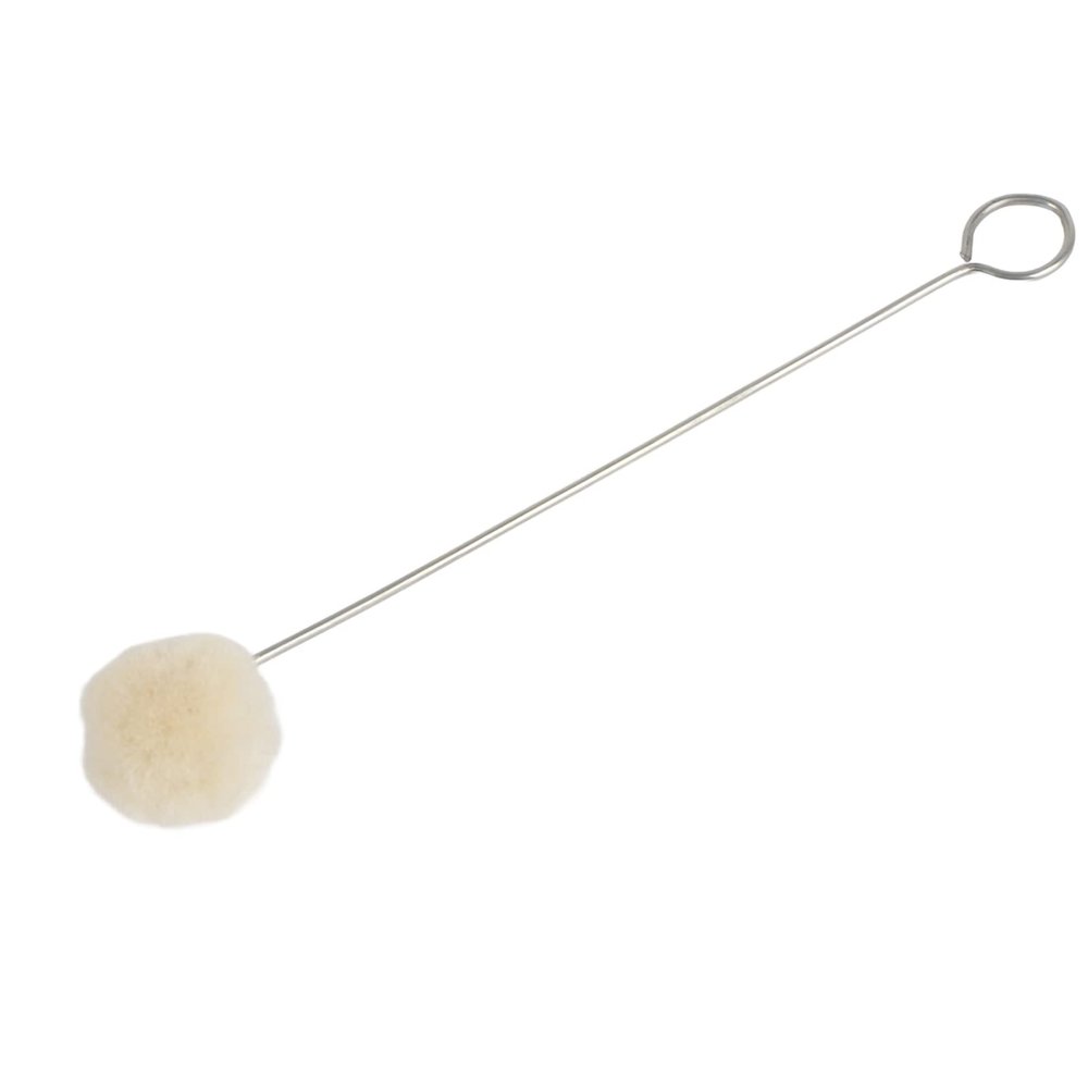 50Pcs Wool Daubers Balls, DIY Leather Craft Dyeing Applicator Wool Dyeing Brush Leather Dye Tool Dyeing Applicator with Metal Handle