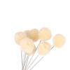 50Pcs Wool Daubers Balls, DIY Leather Craft Dyeing Applicator Wool Dyeing Brush Leather Dye Tool Dyeing Applicator with Metal Handle view 4