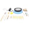 DUIBAII Adjustable Speed Ceramic Wheel Machine, Pottery Wheel, Mini Ceramic Wheel Machine for DIY Creatio Kids, Ceramic Wheel Machine(Blue) view 3