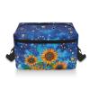 Kathyboom Sunflowers Sky Knitting Bag for Yarn Storage Crochet Storage Bag, Portable Knitting Accessories Yarn Holder for Crocheting Crochet Gift view 2